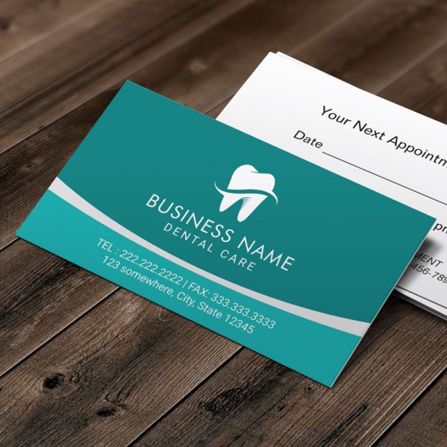 Tarjeta De Citas Nombramiento de Dentist Modern Tooth Logo (Subido por el creador)