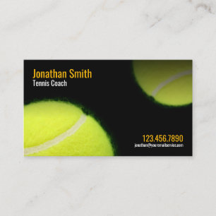 Tarjeta De Citas Nombramiento de entrenador de entrenador de tenis