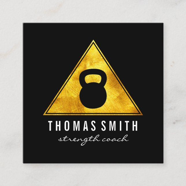 Tarjeta De Citas Nombramiento de entrenador personal de Kettle Bell (Anverso)