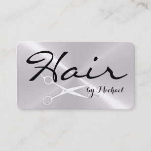 Tarjeta De Citas Nombramiento de Hair Stylist Acero inoxidable Meta