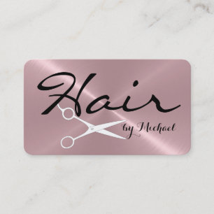 Tarjeta De Citas Nombramiento de Hair Stylist Acero inoxidable Meta