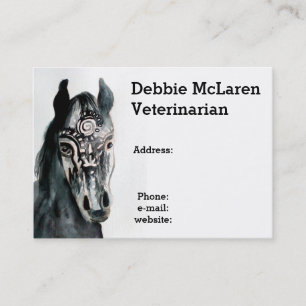 Tarjeta De Citas Nombramiento de Médico de caballos de veterinaria 