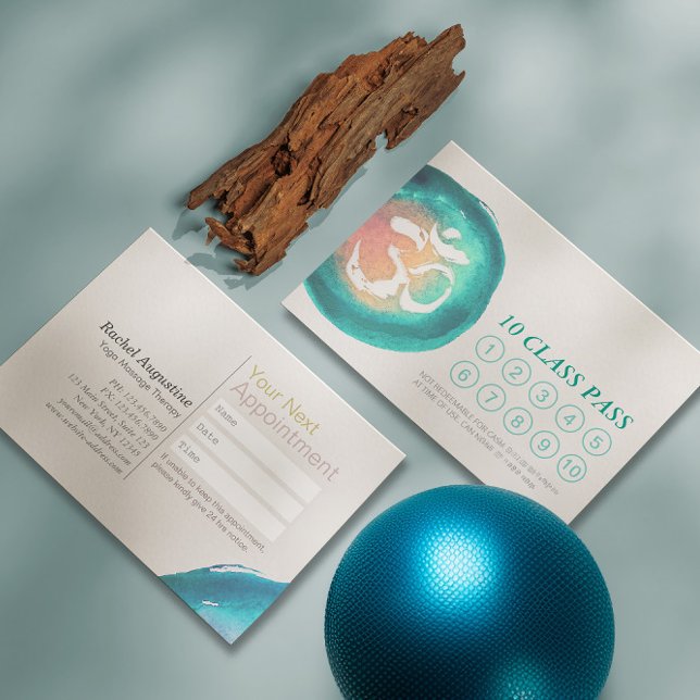 Tarjeta De Citas Nombramiento de pases de clase 10 YOGA de Rótulo O (Subido por el creador)