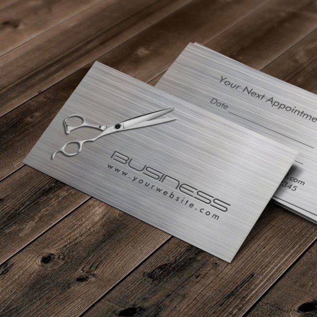 Tarjeta De Citas Nombramiento de Salón Metalizado Moderno y de Esti (Subido por el creador)