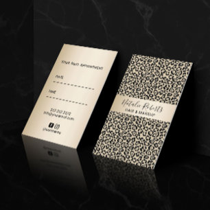 Tarjeta De Citas Nombramiento de un artista de maquillaje de peluch