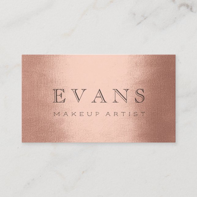 Tarjeta De Citas Nombramiento de un artista de maquillaje profesion (Anverso)