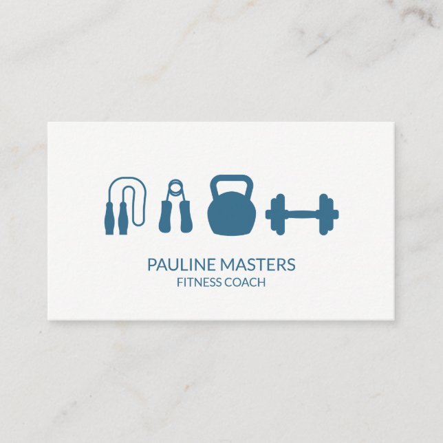 Tarjeta De Citas Nombramiento del entrenador de fitness de Kettle B (Anverso)