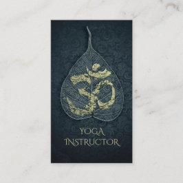 Tarjeta De Citas Nombramiento del instructor de yoga Símbolo de la 