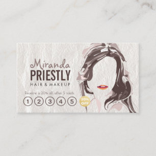 Tarjeta De Citas Nombramiento del salón de belleza Makeup Hair
