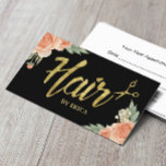 Tarjeta De Citas Nombramiento del Salón Floral Vintage de Estilo Ha<br><div class="desc">Tarjetas de visita de citas de salón de flores de estilo vintage.</div>