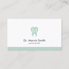 Tarjeta De Citas Nombramiento dental aguacate Dentista Monograma de