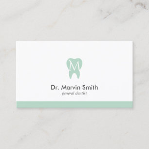 Tarjeta De Citas Nombramiento dental aguacate Dentista Monograma de
