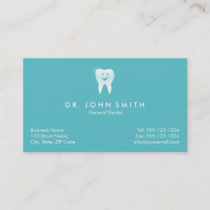 Tarjeta De Citas Nombramiento dental de dientes brillantes sonrient