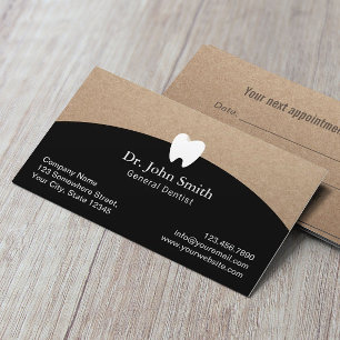 Tarjeta De Citas Nombramiento dental de la oficina de dentistas Rus
