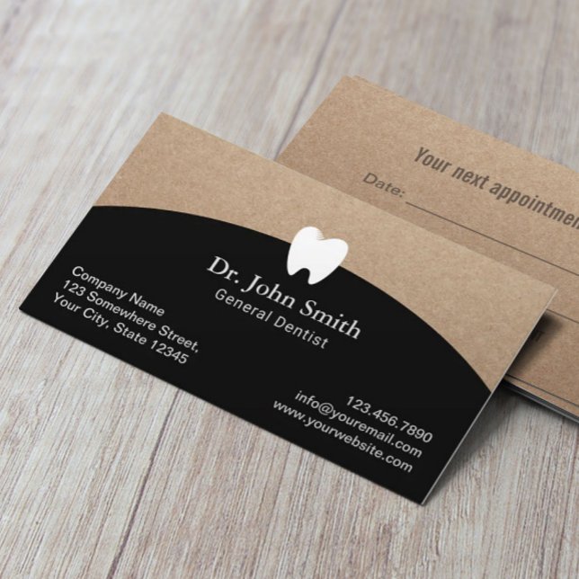 Tarjeta De Citas Nombramiento dental de la oficina de dentistas Rus (Subido por el creador)