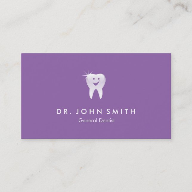 Tarjeta De Citas Nombramiento dental dental con dientes sonrientes  (Anverso)