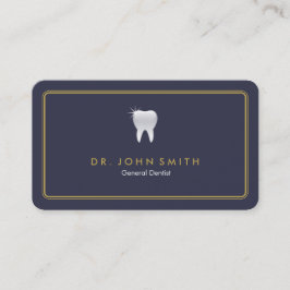 Tarjeta De Citas Nombramiento dental dental con el cuadro real azul
