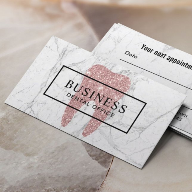Tarjeta De Citas Nombramiento dental dental de dientes de oro para  (Subido por el creador)