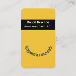 Tarjeta De Citas Nombramiento "La felicidad es una sonrisa limpia"