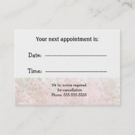 Tarjeta De Citas Nombramiento minimalista de un especialista profes