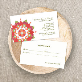 Tarjeta De Citas Nombramiento para el programa de bienestar y salud