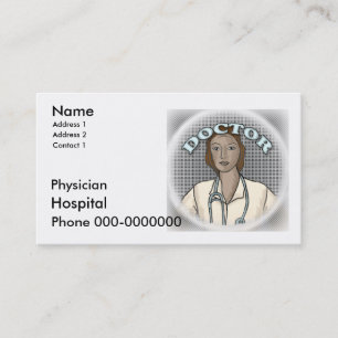 Tarjeta De Citas Nombramiento personalizado de Médico femenino Tarj
