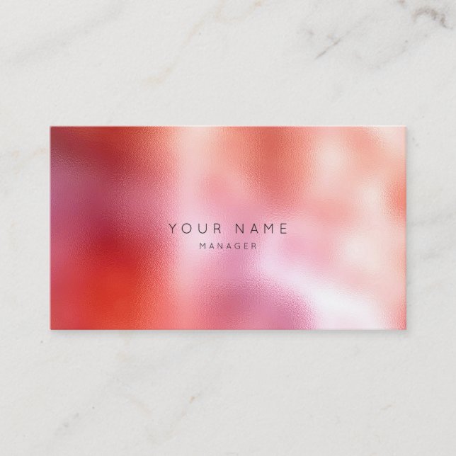 Tarjeta De Citas Nombramiento rojo blanco para la pintura de coral  (Anverso)