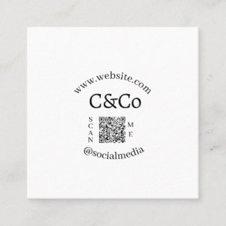 Tarjeta De Citas nombre del logotipo letra empresa redes sociales s