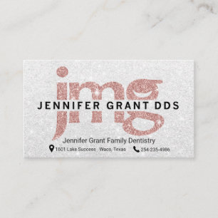 Tarjeta De Citas Oficina dental de encargo del logotipo JMG del