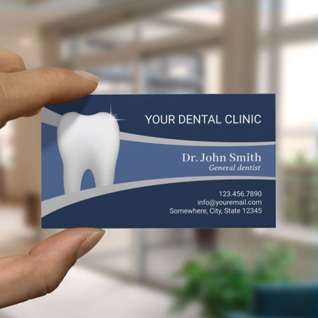 Tarjeta De Citas Oficina Dental Profesional Dentista Navy Azul (Subido por el creador)