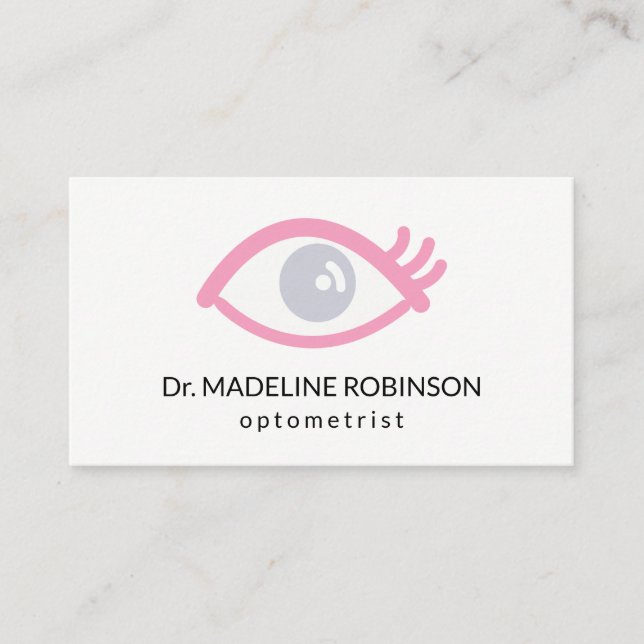 Tarjeta De Citas Ojos | Optometrista (Anverso)