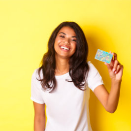 Tarjeta De Citas Óptica de código Qr con logotipo de maquillaje de 