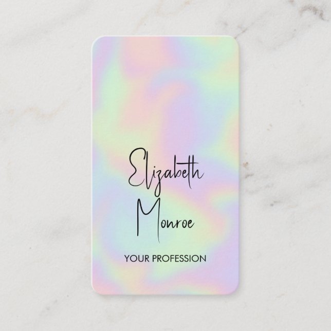 Tarjeta De Citas Óptica holográfica (Anverso)
