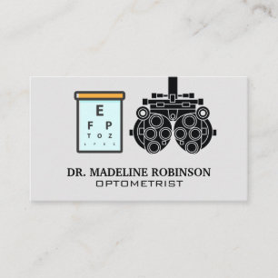 Tarjeta De Citas Optometrista Equipo Gráfico ocular