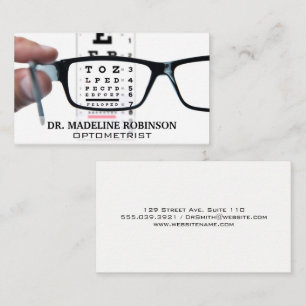 Tarjeta De Citas Optometrista Gafas de prescripción Eye Exam Ap