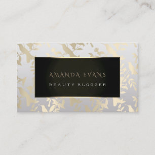 Tarjeta De Citas Organizador de eventos Makeup Artist Gold Humming-