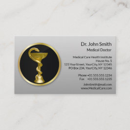 Tarjeta De Citas Oro Médico Profesional Higieia Bowl