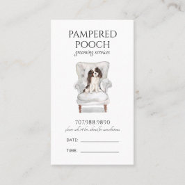 Tarjeta De Citas Pamed Pooch Dog Spa Grooming
