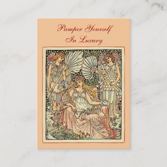 Tarjeta De Citas Pamper Yourself Luxury Business Card (Anverso)