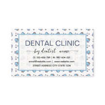 Patrón de dientes azul Dentista