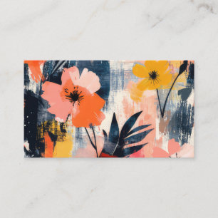 Tarjeta De Citas Patrón floral