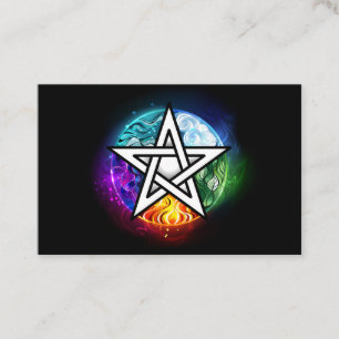 Tarjeta De Citas Pentagrama de Wiccan