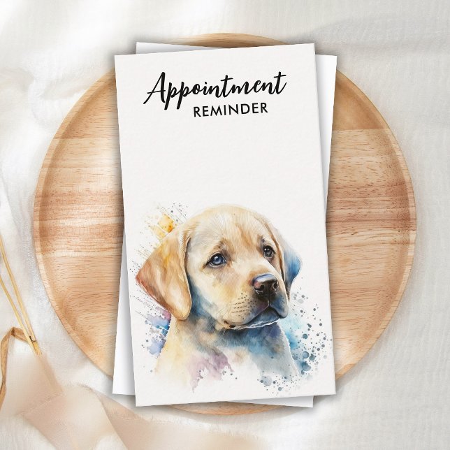 Tarjeta De Citas Perro Groomer Mascota Sitter Labrador amarillo Cac (Subido por el creador)