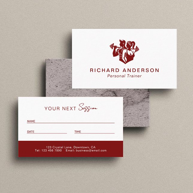 Tarjeta De Citas Personal Trainer Appointment Card | Next Session  (Subido por el creador)