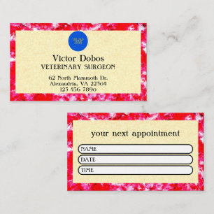 Tarjeta De Citas Personalizado elegante florece