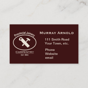 Tarjeta De Citas Personalizado para Murray - marfil del hardware