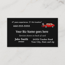 Tarjeta De Citas Personalizar del negocio Card2- del mecánico