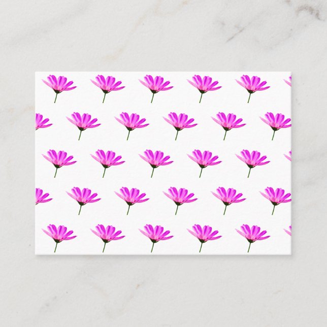 Tarjeta De Citas Pink Daisy (Anverso)