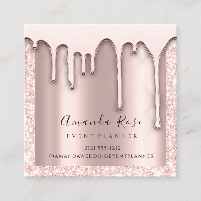Tarjeta De Citas Planificador de eventos de artistas de maquillaje  (Anverso)