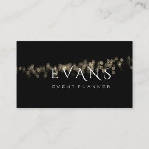 Tarjeta De Citas Planificador de eventos de cineasta Black Gold ilu